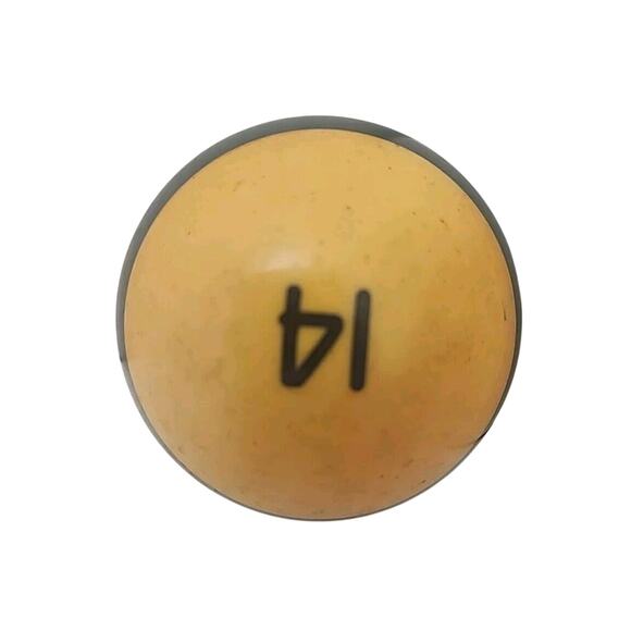 Vintage Replacement #14 Billiard Pool Ball Standard Regulation 2 1/4" Diameter - Picture 3 of 6
